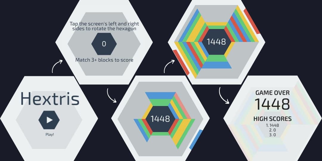 Hextris: Hexagon Puzzle Game Online